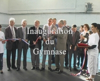 Le vendredi 15 mai 2009 a eu lieu l'Inauguration du Gymnase de Sainte C�cile les Vignes, en presence des Autorit�s R�gionales, D�partementales et locales.