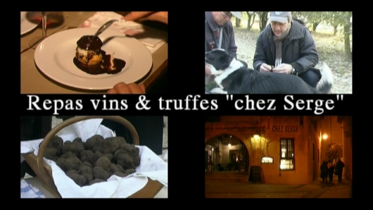 Serge Ghoukassian, restaurateur et sommelier, vous acceuille toute l'ann�e dans son restaurant, il organise le jeudi soir � certaines �poques de l'ann�e des soir�es � th�me, Sud Tv Locale a eu le plaisir de participer � un repas vins et truffes.
En un mot Le Top.
Pour plus de renseignements, http://www.chez-serge.fr